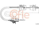 Cofle 11.2242 Cavo, Comando Frizione Oe 96097749 Compatibile Con Xantia