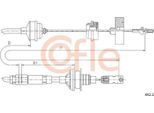 Cofle 492.2 Cavo, Comando Frizione Oe 1480346080 Compatibile Con Expert, 806, Zeta, Ulysse, Scudo, Jumpy, Evasion