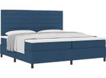 Syfax™ Letto A Molle Con Materasso Blu 200 X 200 Cm Tessuto