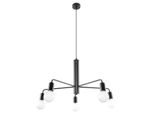 Lampada A Sospensione Oralia 5 E27 Nera Di Lumilo