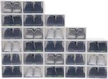 Confezione Da 20 Scatole Per Scarpe - Organizer Per Scarpe Da Ginnastica - Impilabili, Pieghevoli, Con Sportello Frontale, Pp/Abs, 33×23×14 Cm, Riutilizzabili - Bianco