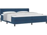 Syfax™ Letto A Molle Con Materasso Blu 200 X 200 Cm Poliestere