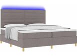 Syfax™ Letto A Sorgente Led Con Materasso Talpa 200 X 200 Cm Tessuto