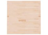 Syfax™ Piano Tavolo Quadrato 80X80X2,5 Cm Massello Rovere Non Trattato