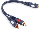 Adattatore Jack 3,5 Mm Jack Stereo - 2X Connettori Rca Vitalco (A2)
