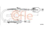 Cofle 18.0052 Cavo, Comando Frizione Oe 3077097J10 Compatibile Con Primera