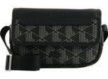 Lacoste Borsa A Tracolla The Blend Messenger Bag Monogram Noir Gris Nero