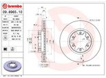 Brembo 09.8965.10 Disco Freno Oe 402069X403 Compatibile Con NT400, Cabstar