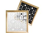 Bellator - Moduli Decorativi In Legno E Pvc 48X48 Cm Nero