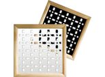 Biscuit - Moduli Decorativi In Legno E Pvc 48X48 Cm Nero