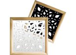 Bolero - Moduli Decorativi In Legno E Pvc 73X73 Cm Nero