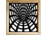 Blackhole - Moduli Decorativi In Legno E Pvc 73X73 Cm Nero