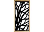 Alberi - Moduli Decorativi In Legno E Pvc 47X94 Cm Nero