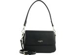 Lacoste Pelle Borsa A Tracolla Borsa A Tracolla Champs-ÉLyséEs Flap Crossover Bag Noir Nero
