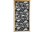 Flashpoint - Moduli Decorativi In Legno E Pvc 73X148 Cm Nero