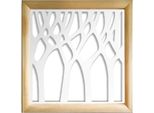 Bosco - Moduli Decorativi In Legno E Pvc 98X98 Cm Bianco