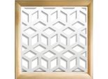 Cubo - Moduli Decorativi In Legno E Pvc 73X73 Cm Bianco