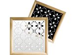 Blee - Moduli Decorativi In Legno E Pvc 73X73 Cm Bianco