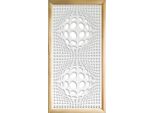 Balls - Moduli Decorativi In Legno E Pvc 47X94 Cm Bianco