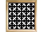 Crusades - Moduli Decorativi In Legno E Pvc 98X98 Cm Nero