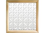 Crusades - Moduli Decorativi In Legno E Pvc 48X48 Cm Bianco