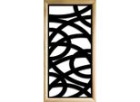Concentric - Moduli Decorativi In Legno E Pvc 47X94 Cm Nero