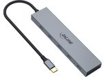 Inline® Hub USB-C, 4X USB-C + Power Delivery 100 W, Usb 3.2 Gen.2, Grigio