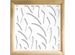 Alga - Moduli Decorativi In Legno E Pvc 48X48 Cm Bianco