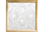 Eventails - Moduli Decorativi In Legno E Pvc 48X48 Cm Bianco