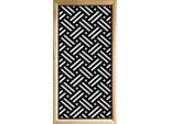 Filotto - Moduli Decorativi In Legno E Pvc 73X148 Cm Nero