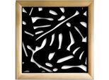 Filodendro - Moduli Decorativi In Legno E Pvc 48X48 Cm Nero