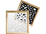 Apocalypse - Moduli Decorativi In Legno E Pvc 48X48 Cm Nero