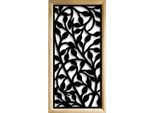 Cespuglio - Moduli Decorativi In Legno E Pvc 47X94 Cm Nero