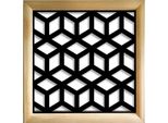 Cubo - Moduli Decorativi In Legno E Pvc 73X73 Cm Nero