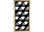 Hermitcrab - Moduli Decorativi In Legno E Pvc 47X94 Cm Nero
