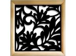 Fiori - Moduli Decorativi In Legno E Pvc 73X73 Cm Nero