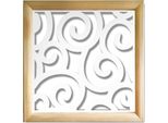 Ghirigori - Moduli Decorativi In Legno E Pvc 48X48 Cm Bianco