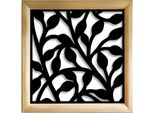 Cespuglio - Moduli Decorativi In Legno E Pvc 98X98 Cm Nero