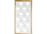 Hermitcrab - Moduli Decorativi In Legno E Pvc 73X148 Cm Bianco