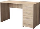 Milanihome.It - Scrivania Di Design Per Studio Con Cassetti 120X50X70 Hdi Coloremarrone
