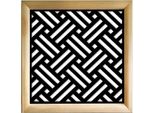 Filotto - Moduli Decorativi In Legno E Pvc 98X98 Cm Nero