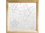 Flowers - Moduli Decorativi In Legno E Pvc 73X73 Cm Bianco