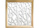 Foresta - Moduli Decorativi In Legno E Pvc 98X98 Cm Bianco