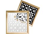 Lancers - Moduli Decorativi In Legno E Pvc 48X48 Cm Bianco