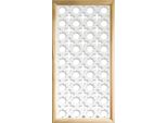 Cross - Moduli Decorativi In Legno E Pvc 73X148 Cm Bianco