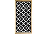 Eclectic - Moduli Decorativi In Legno E Pvc 47X94 Cm Nero
