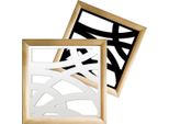 Concentric - Moduli Decorativi In Legno E Pvc 73X73 Cm Bianco