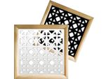 Darkside - Moduli Decorativi In Legno E Pvc 48X48 Cm Bianco