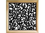 Koral - Moduli Decorativi In Legno E Pvc 48X48 Cm Nero