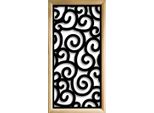 Ghirigori - Moduli Decorativi In Legno E Pvc 73X148 Cm Nero